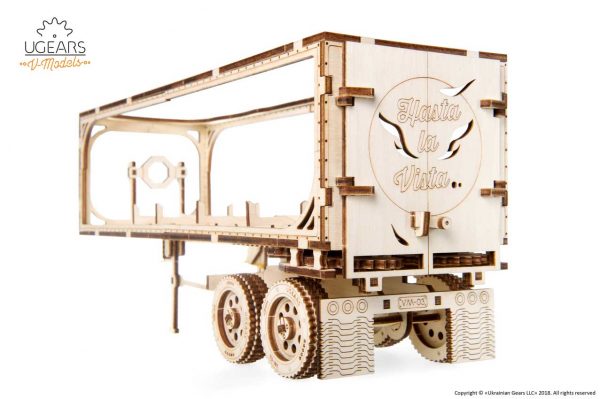 Ugears Trailer for Heavy Boy Truck VM-03 3D Wood Model Kit