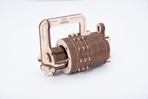 Ugears Combination Lock 3D Wood Model