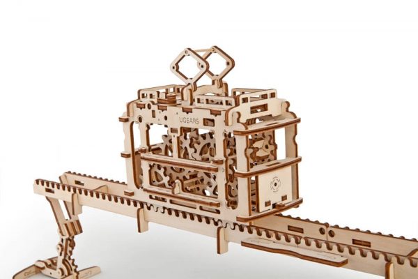 Ugears Tram on Rails 3D Wooden Model