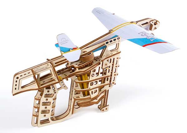 Ugears Flight Starter Plane 3D Wooden Model Kit