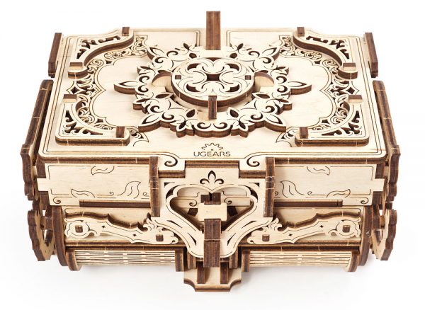 Ugears Antique Box 3D Wood Jewellery Box Model Kit
