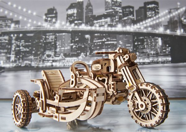 Ugears Motorcycle Scrambler 3D Wood Model